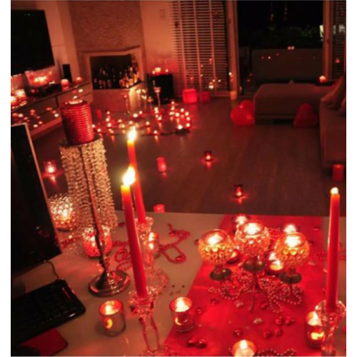 Sevgiliye Sürpriz Doğum Günü, Romantik Süsleme Hazırlık Paketi - Parti Dolabı