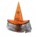 Siyah Tüllü Cadı Şapkası Halloween Partisi , Cadılar Bayramı