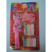 Spatula,Kalın Mum,İnce Mum Set Doğum Günü Parti Malzemesi.