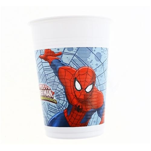 Spiderman 8li Bardak Örümcek Adam Doğum Günü Parti Bardağı 200ml - Parti Dolabı