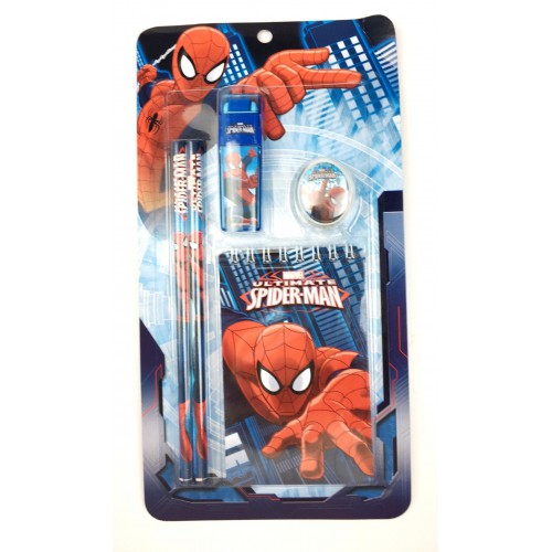 Spiderman (örümcek adam) Not Defteri,2 Kalem,Silgi,Kalemtraş Set - Parti Dolabı