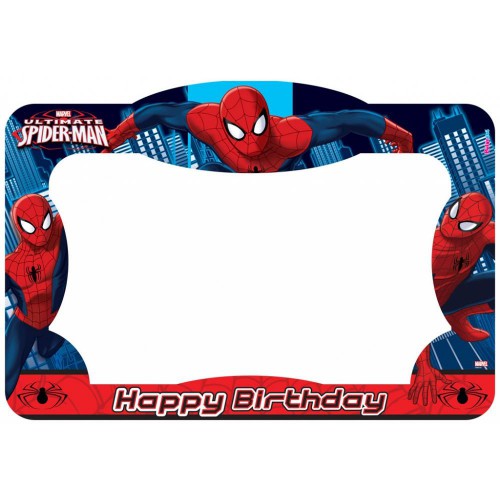 Spiderman Örümcek Adam Parti Hatıra Fotoğraf Çerçevesi 100x70 - Parti Dolabı