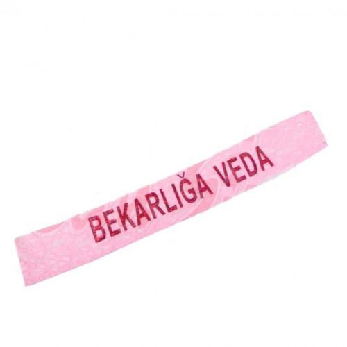 Toz Pembe Bekarlığa Veda Dantelli Kuşak, Bride To Be Gelin Kuşağı - Parti Dolabı