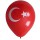 Türk Bayrak Baskılı 16lı Balon Kırmızı Beyaz Bayrağı Ay Yıldız