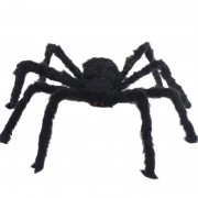 Tüylü Siyah Büyük Şaka Örümcek, Cadılar Bayramı Halloween Dekoru