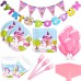 Unicorn Temalı Doğum Günü Balonlu Parti Malzemeleri Set (24 Kişi) - Parti Dolabı