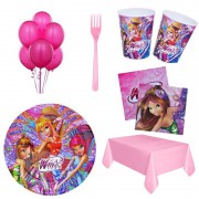 Winks 24 Kişilik 12 Parça Doğum Günü Seti malzemeleri Winx