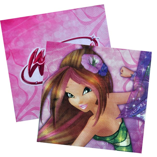 Winx 16lı Peçete Doğum Günü Parti Peçetesi 33x33 Konsept Winks - Parti Dolabı