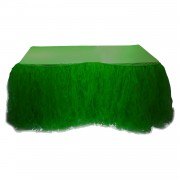 Yeşil Masa Tütü Eteği 160X200 Masa Süsleme Örtüsü İçin Tül