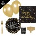 Yetişkin doğum günü,altın parti malzemesi paketi genç 8 kişilik Yetişkin doğum günü,altın parti malzemesi paketi genç 8 kişilik