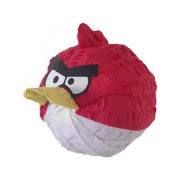 Yuvarlak Angry Birds Kafa Pinyata, Sopa Bedava. Parti Malzemesi